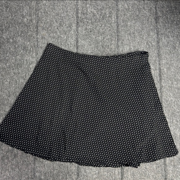 Brandy Madewell Stylish Black Skirt with White Dots - Picture 1 of 3